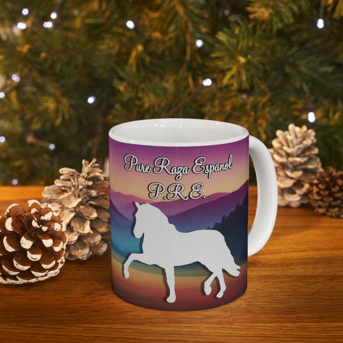 Mug Ceramic, (11 0z) PRE Pura Raza Espanola Horses-Andalusians