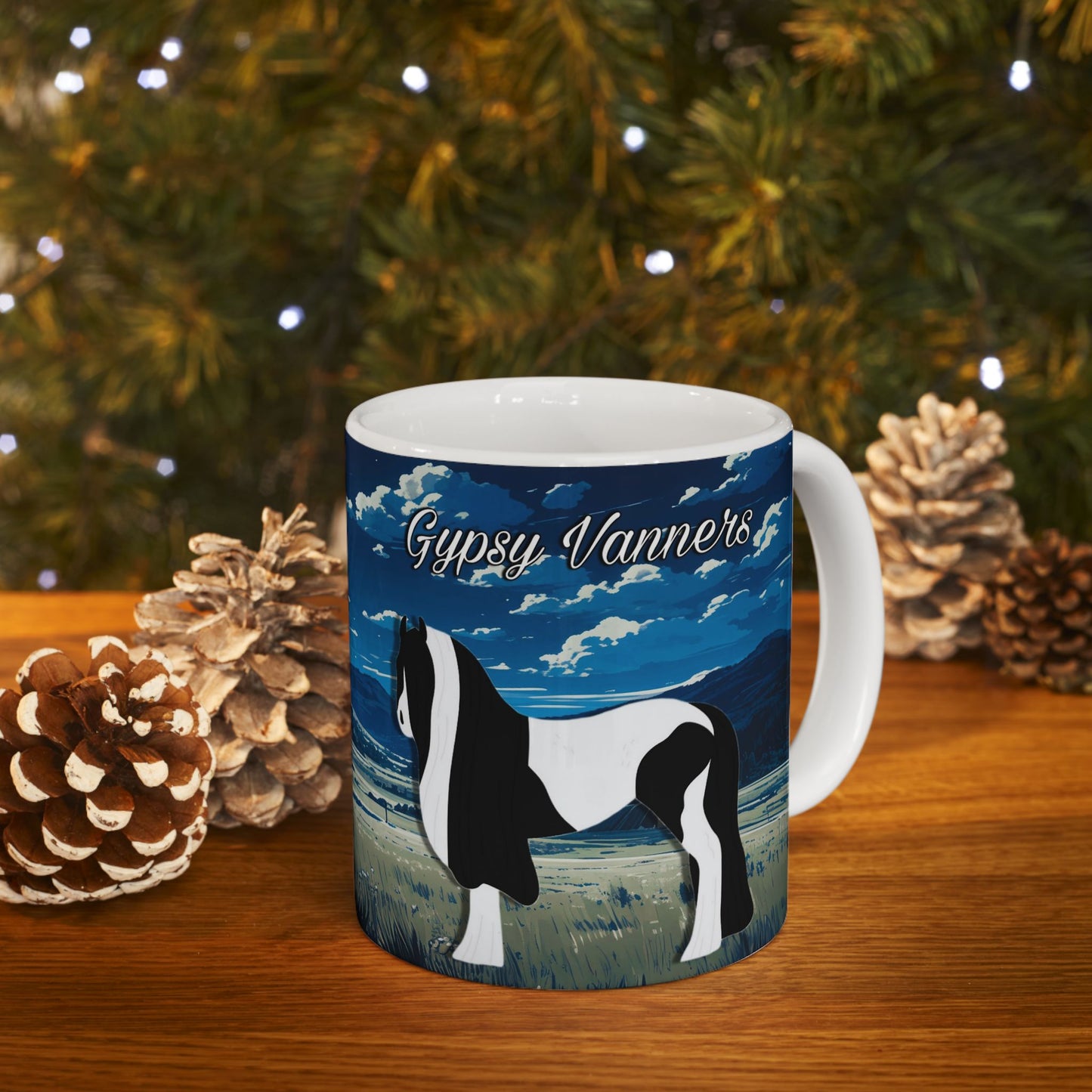 Mug Ceramic, (11 0z) Gypsy Vanner Horse-Light Draft Horse Breed