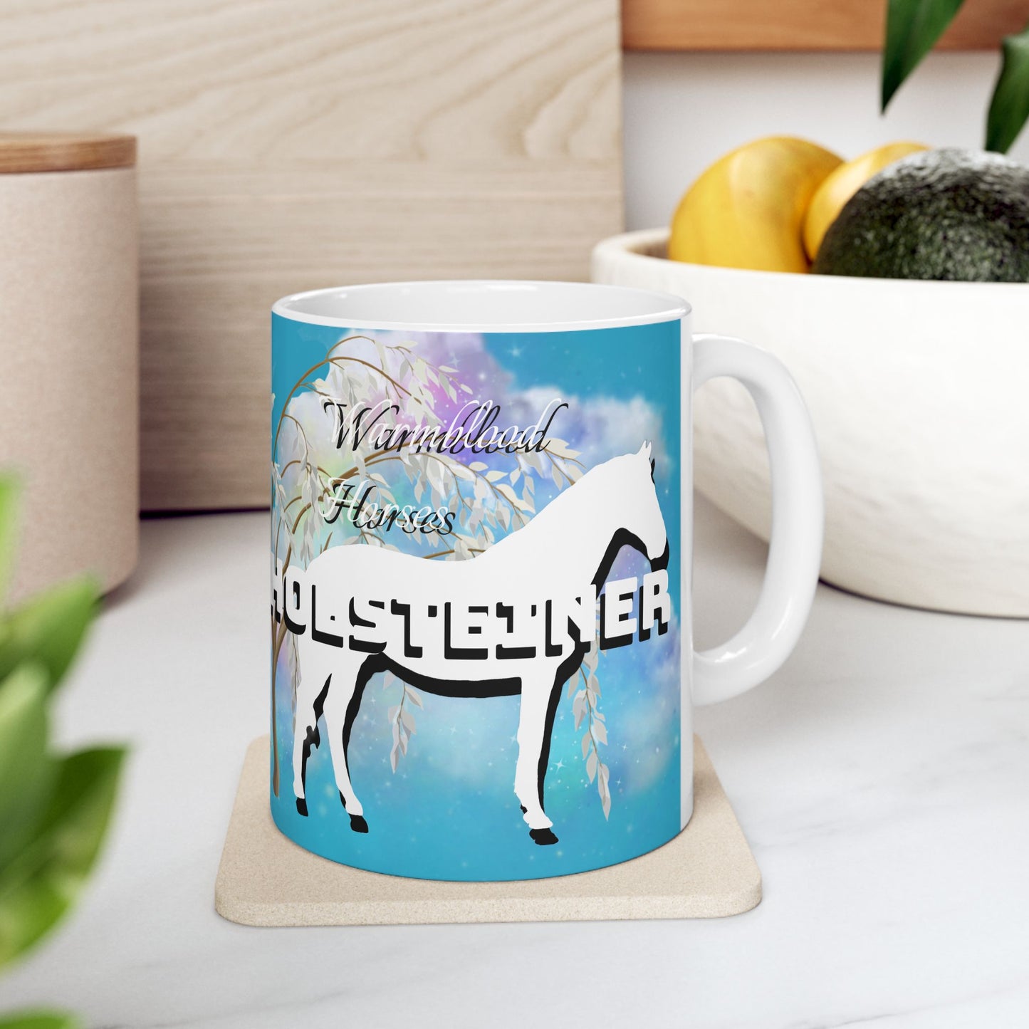 Mug Ceramic, (11 0z) Holsteiner Warmblood Horses