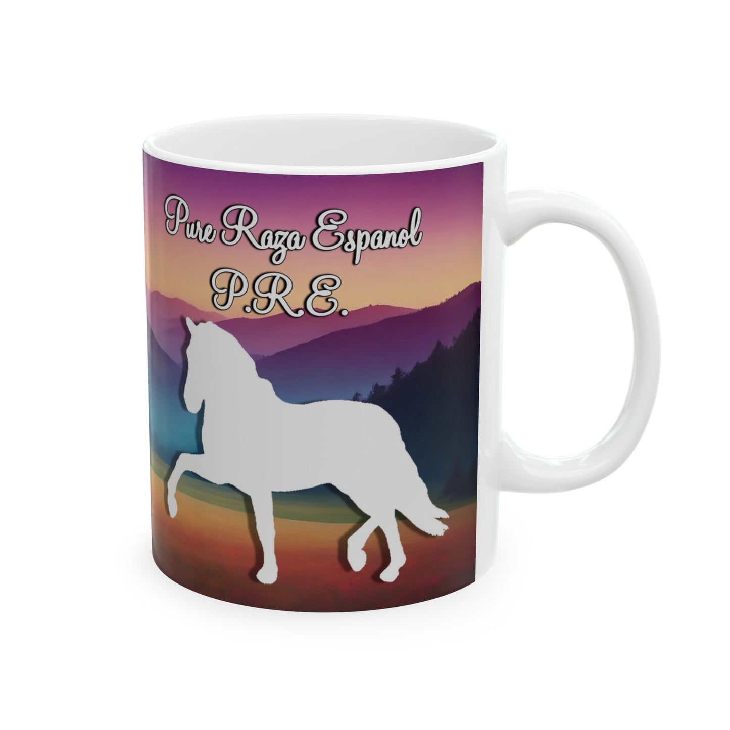 Mug Ceramic, (11 0z) PRE Pura Raza Espanola Horses-Andalusians