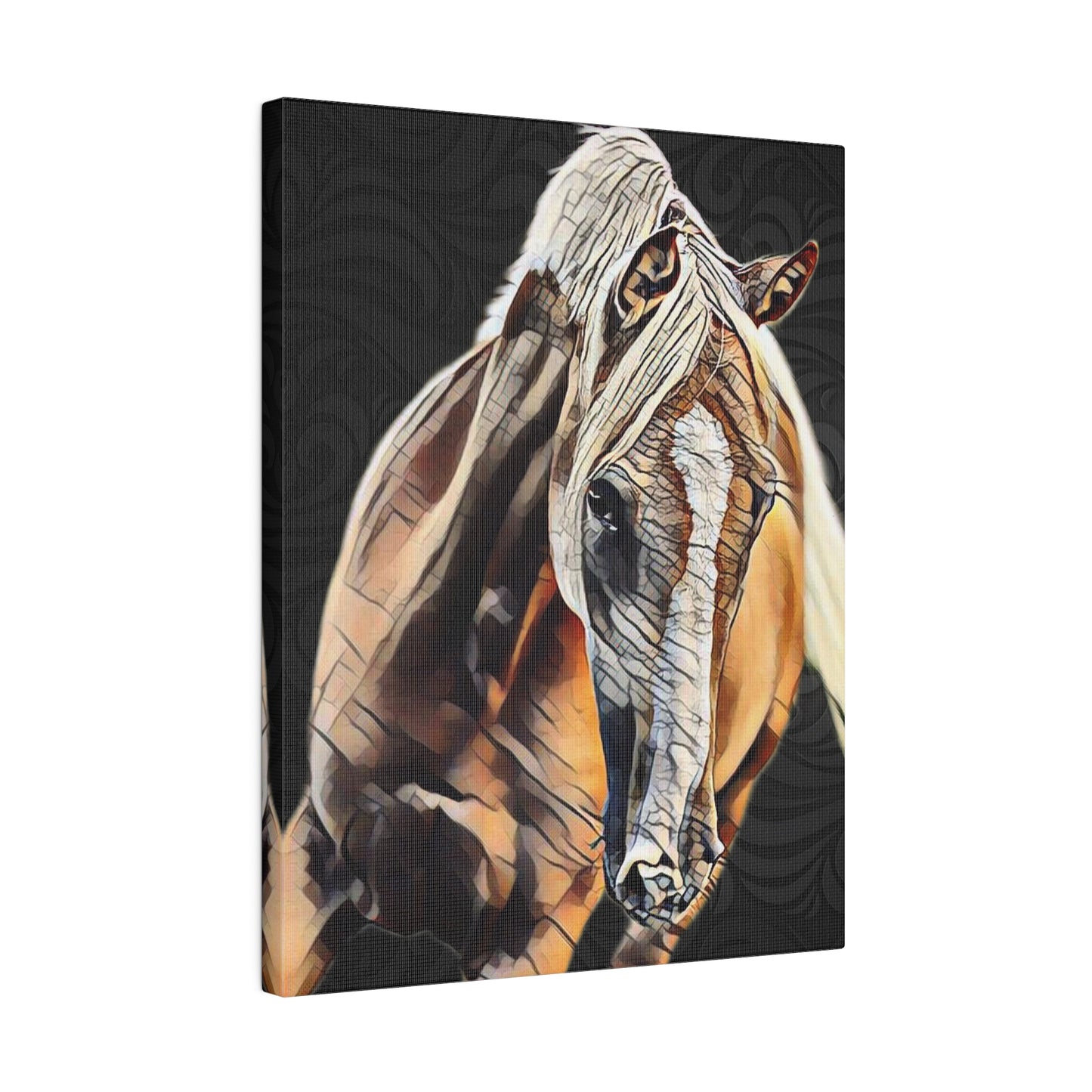 H1010 Matte Canvas, Stretched, 0.75"-Palomino Horse