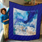 Quilt-Throw-Blanket-Comforter-Horses-Blue-White-11 Sizes Available