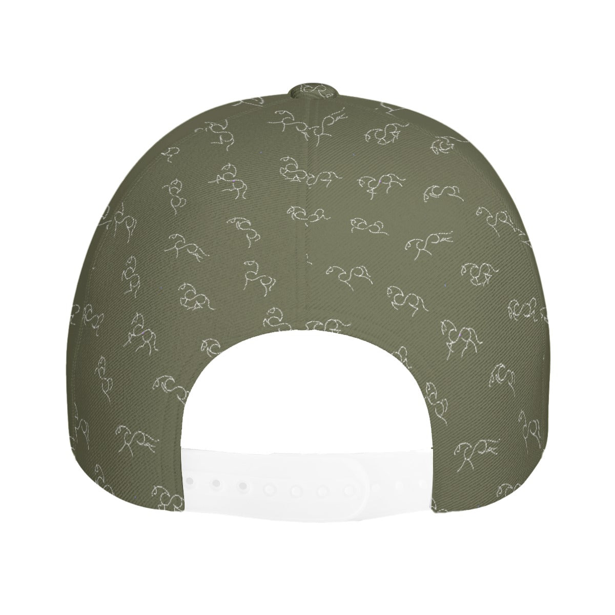 Baseball Cap Dad Hat-Horses-English Tack-Soft Green