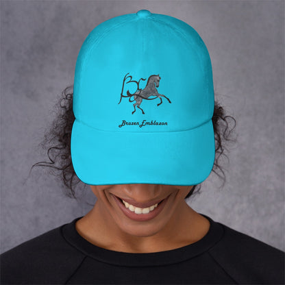 Baseball Cap Dad Hat-BE Logo-Adonis Colt-Turquoise