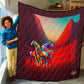 Quilt-Throw-Blanket-Comforter-Horses-Red-11 Sizes Available