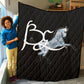 Quilt-Throw-Blanket-Comforter-Horse-Black-White-Gray_BE Logo-11 Sizes Available