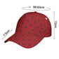 Baseball Cap Dad Hat-Horses-Red