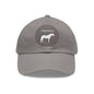 Baseball Cap-Dad Hat with Leather Patch (Round)-Connemara Pony-Horse
