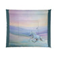 Comforter-Gray Horse Design-4 Sizes-King Queen Double Twin-Pastels Blue Pink Green