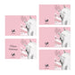 Holiday Cards Horses-(5-Pack)- 5 Same Design-White Horse-Bird