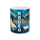 Mug Ceramic, (11 0z) Horses-Rodeo-Calf Roping