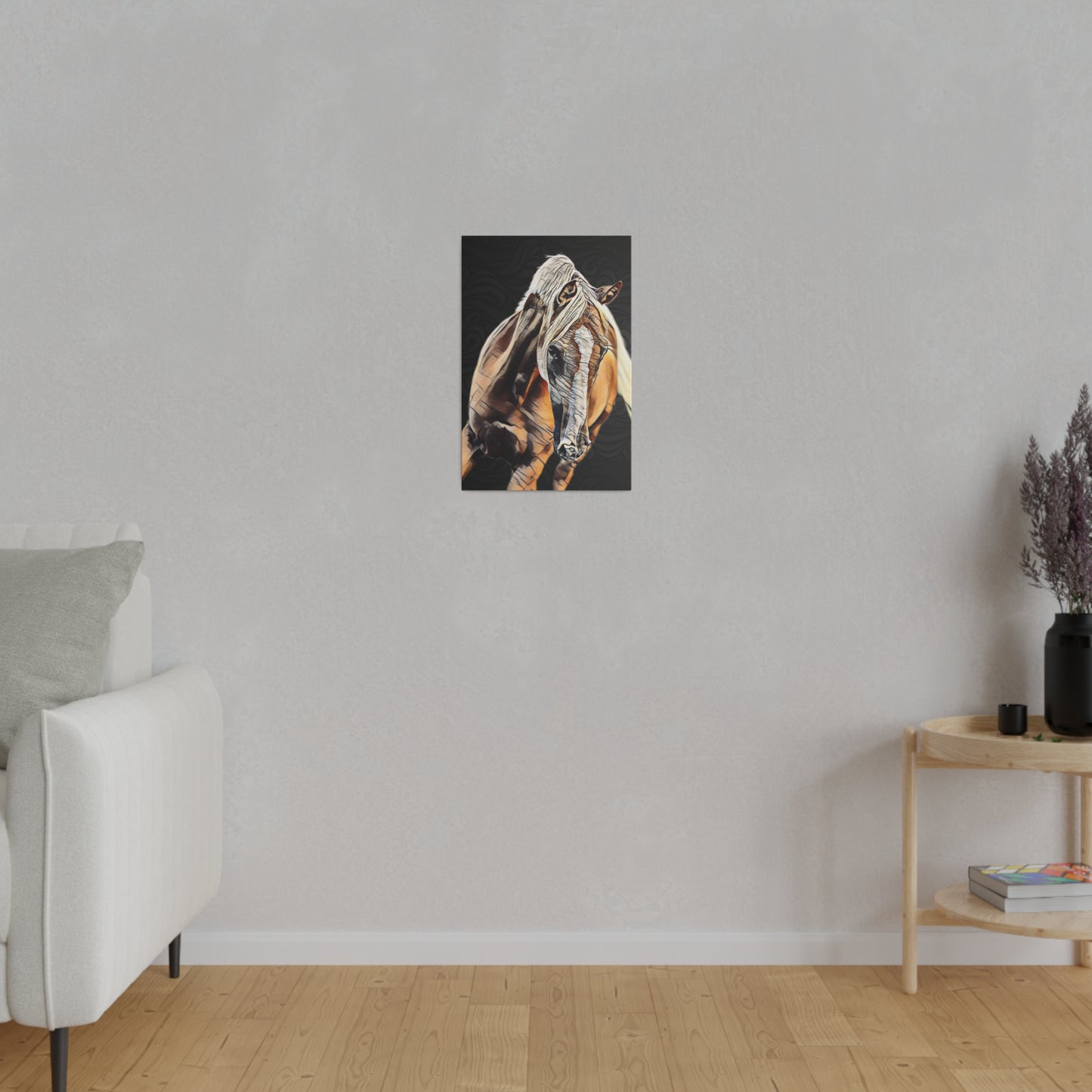 H1010 Matte Canvas, Stretched, 0.75"-Palomino Horse