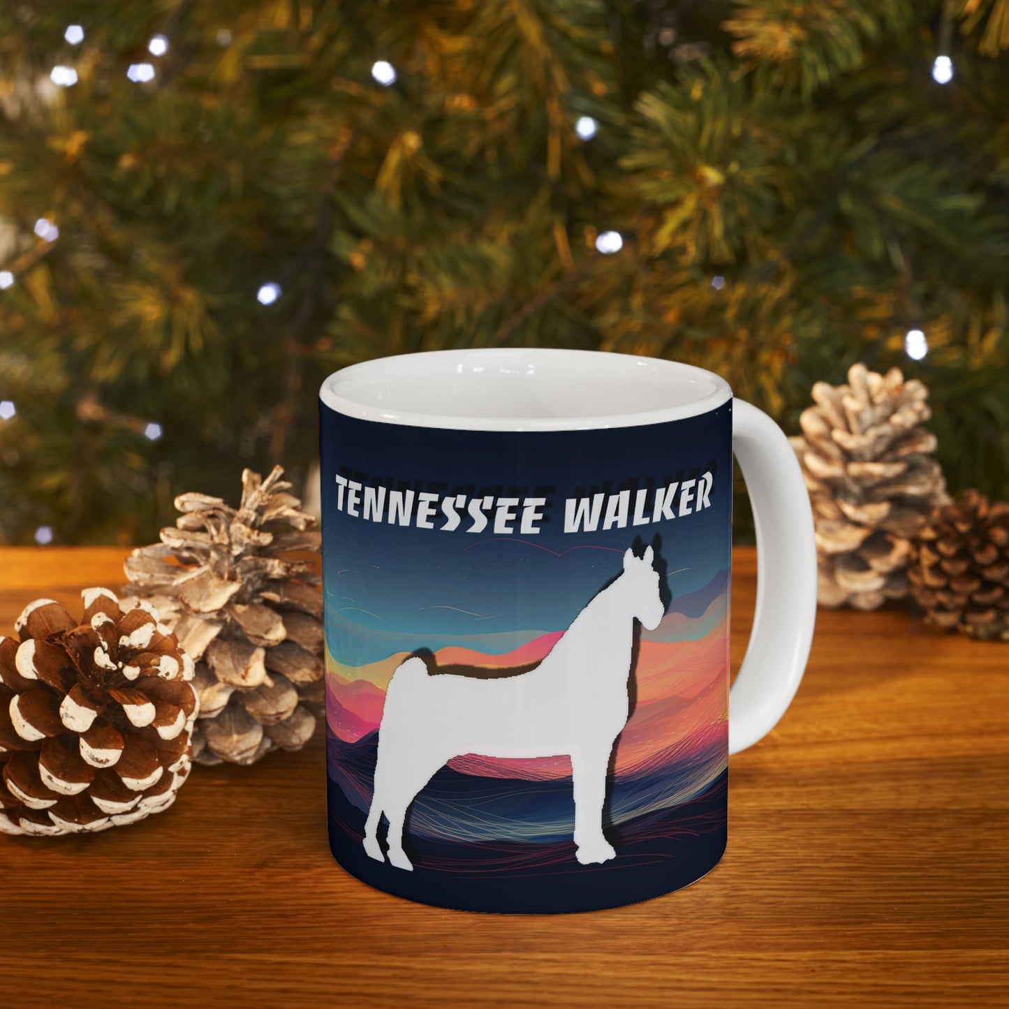 Mug Ceramic, (11 0z) Tennessee Walker Horses