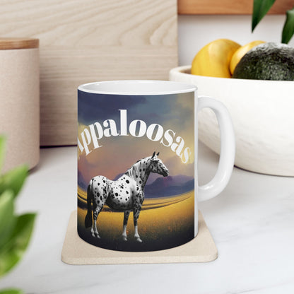 Mug Ceramic, (11 0z) Appaloosa Horses