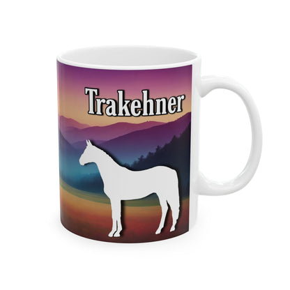 Mug Ceramic,  (11oz) Trakehner Warmblood Horse