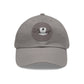 Baseball Cap-Dad Hat with Leather Patch (Round)-Dressage Horse