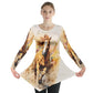 Tunic Top-Women's-Long Sleeve-Chestnut Horse