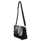 Handbag-Shoulder Bag with Back Zipper-Shoulder Bag with Back Zipper-White Horse-Smoky Black