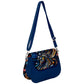 Handbag-Shoulder Bag-Saddle-Horse-Blue-Black-Gold