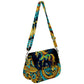 Handbag-Shoulder Bag-Saddle-Horse-Paisley-Black-Gold-Green-Turquoise-Blue