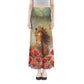 8070_HorseFlipped Full Length Maxi Skirt