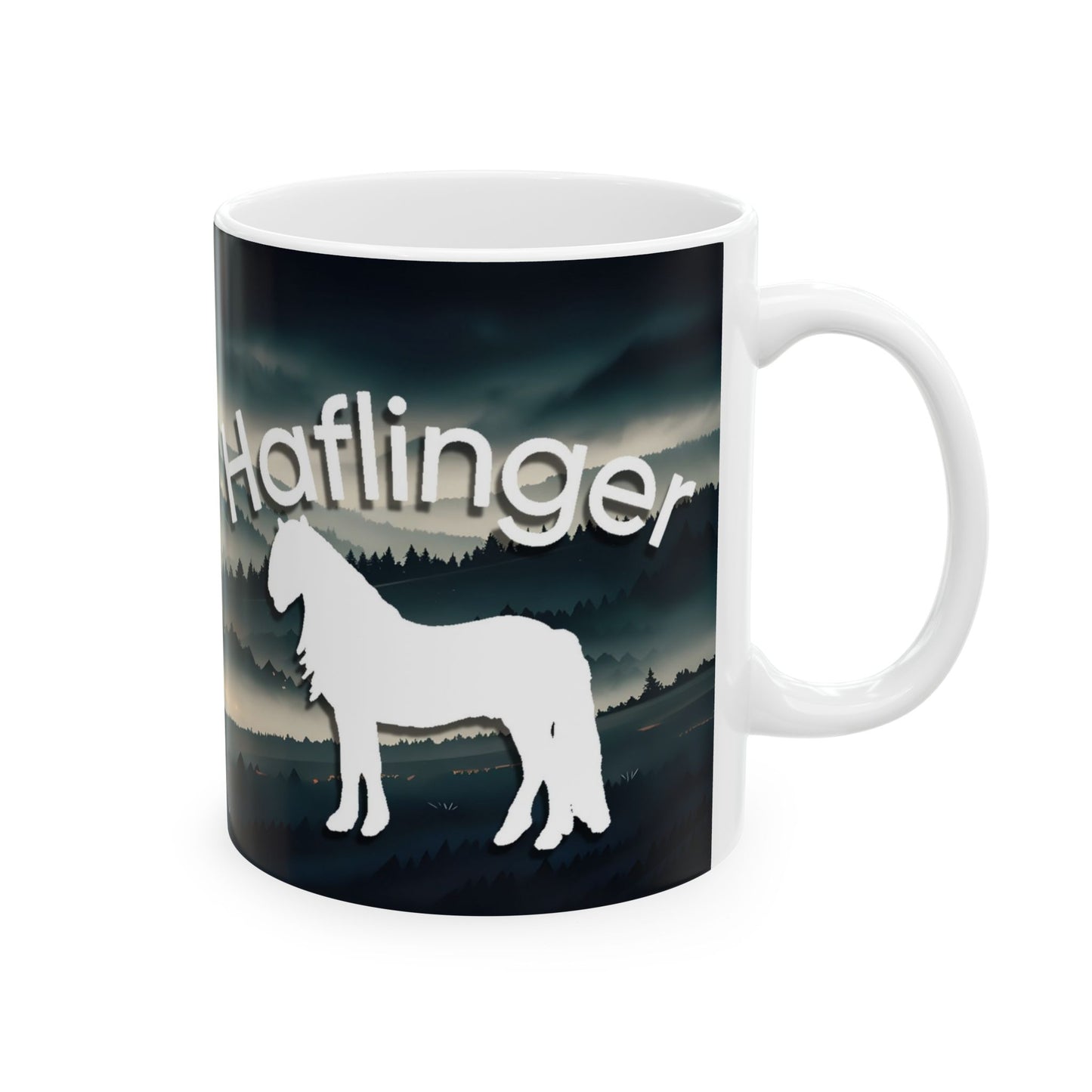 Mug Ceramic, (11 0z) Haflinger-Light Draft Horse Breed