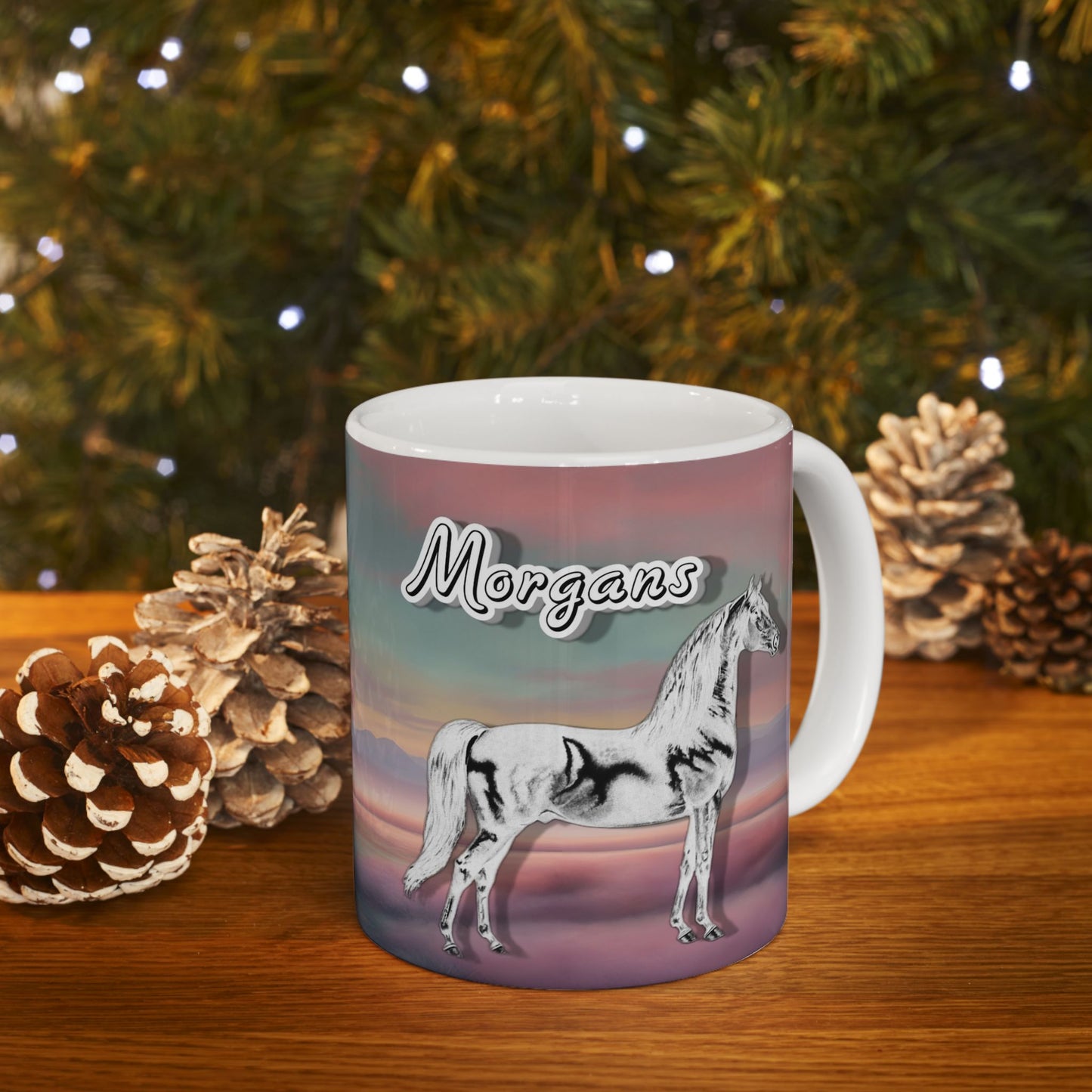 Mug Ceramic, (11 0z) Morgan Horses