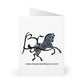 Greeting Cards-Note-(5 Pack)-Chestnut & Gray Horse-Blank Inside