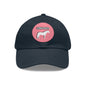 Baseball Cap-Dad Hat with Leather Patch (Round)-Connemara Pony-Horse