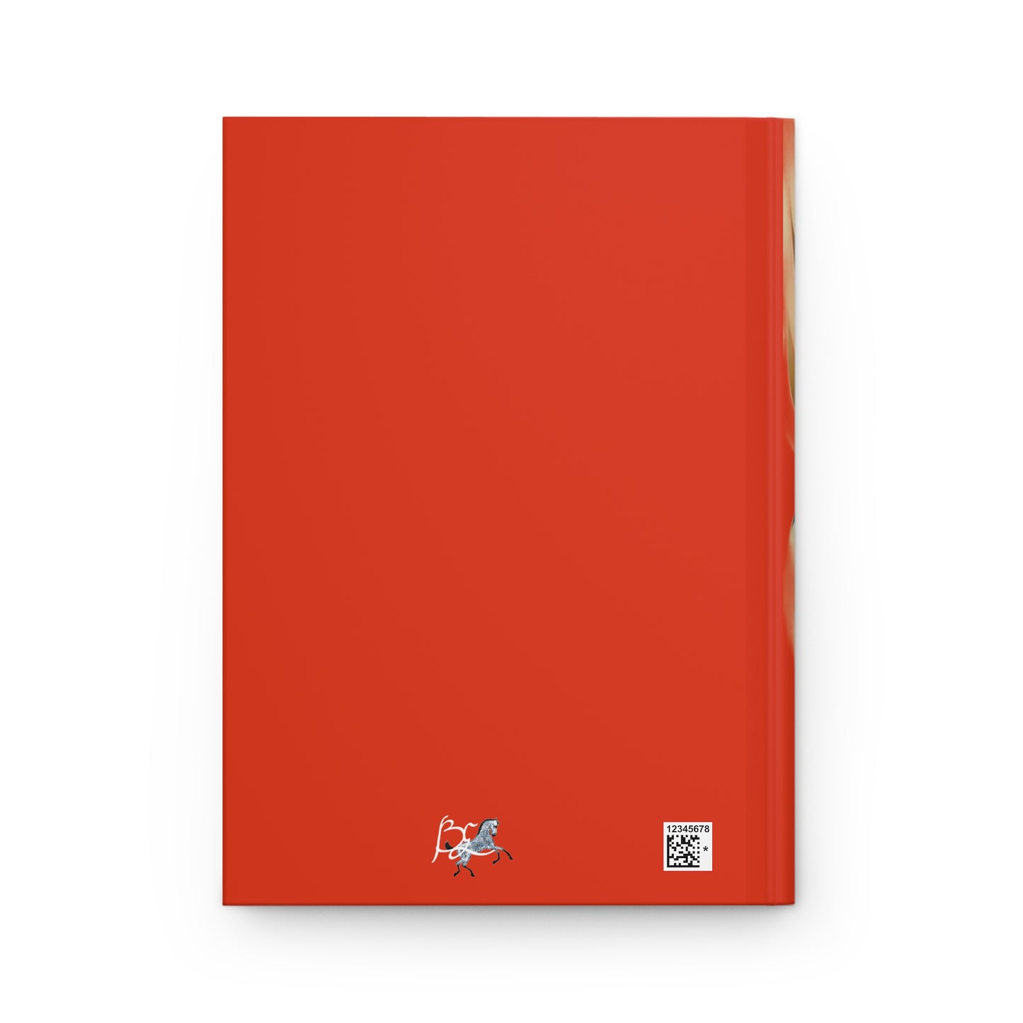 Hardcover Journal Matte-Iconic Multi Color Horse-Red