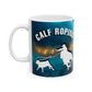 Mug Ceramic, (11 0z) Horses-Rodeo-Calf Roping