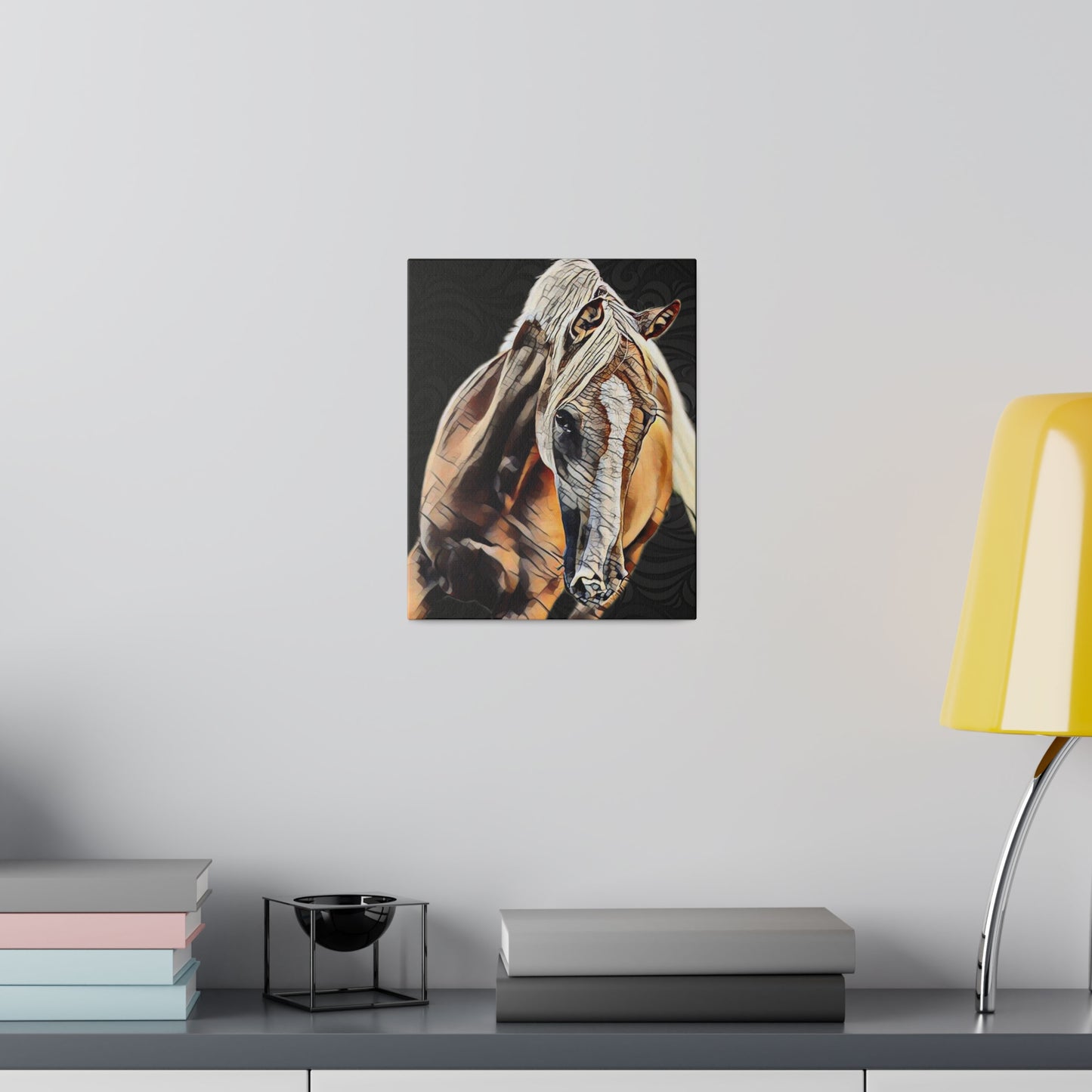 H1010 Matte Canvas, Stretched, 0.75"-Palomino Horse