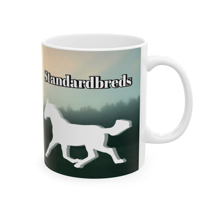 Mug Ceramic, (11 0z) Standardbred Horses