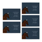 Thinking of You Cards Horses-(5-Pack)- 5 Same Design-Bay Horse