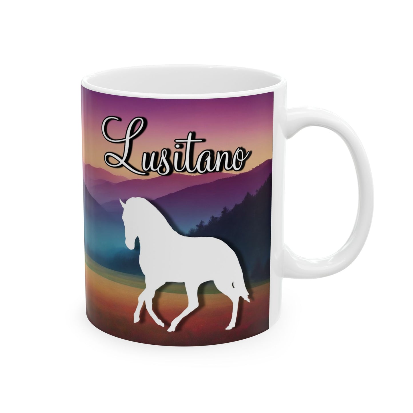 Mug Ceramic, (11 0z) Lusitano Horses