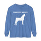 T-Shirt-Women's-Men's-Garment-dyed-Long Sleeve-All Cotton-Horses-Tennessee Walkers-Gaited Horses