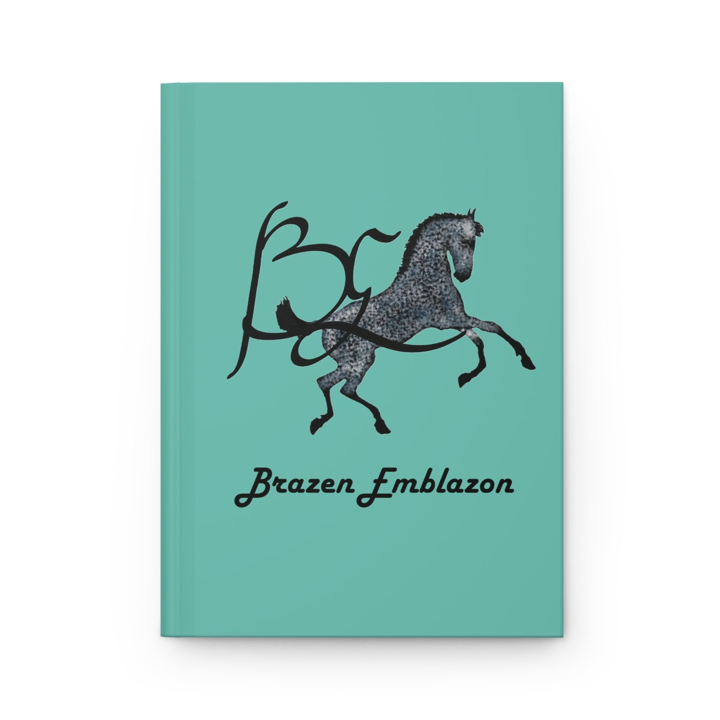 Hardcover Journal Matte-BE Logo-Gray Colt-Green Teal