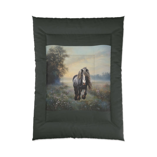 Comforter-Draft Horse Design-4 Sizes-King Queen Double Twin