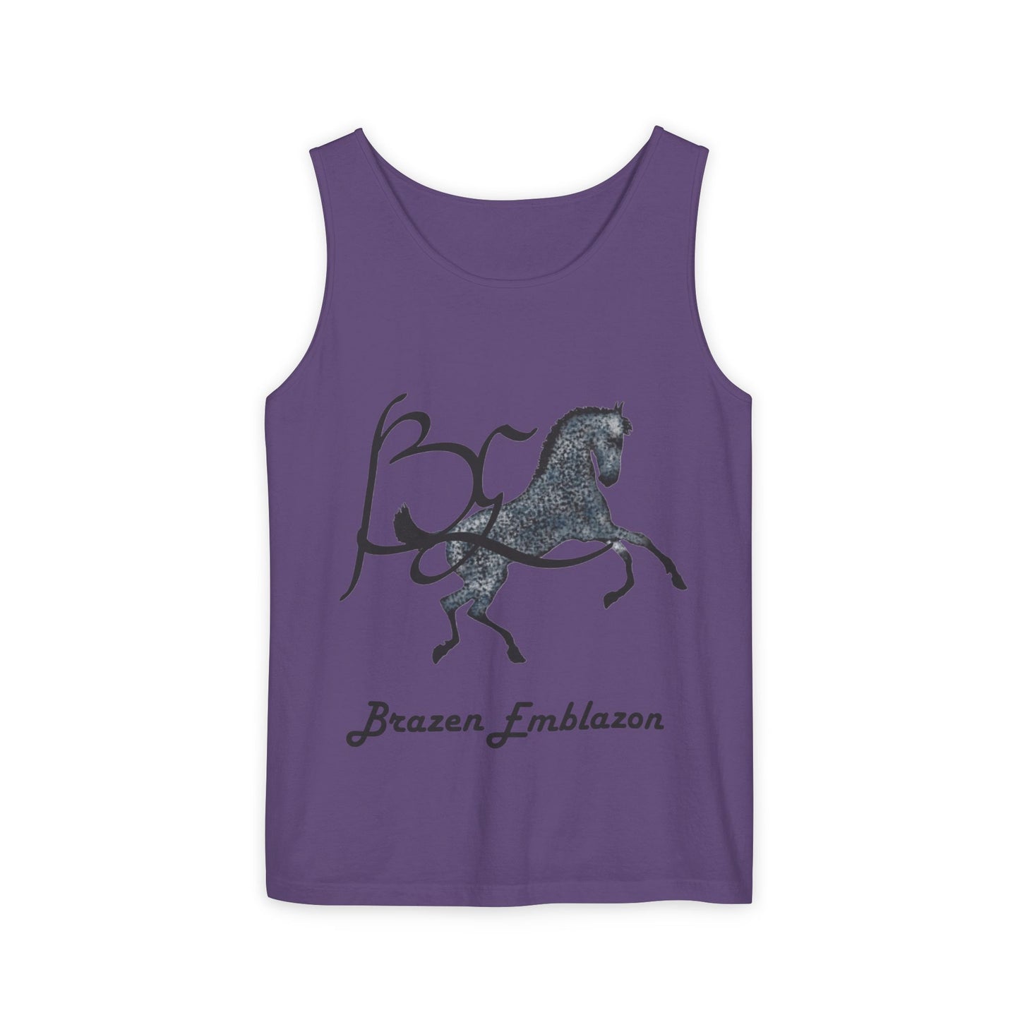 Tank Top- Unisex Garment-Dyed-BE Logo-Gray Colt-10 Colors