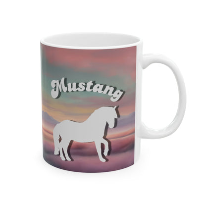 Mug Ceramic, (11 0z) Mustangs-Wild Horses