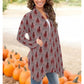 Cardigan-Women's-All-Over Print-Long Sleeve-Nature-Bay Horse Design-Neutral Browns Grays