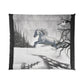 Comforter-White Horse Design-4 Sizes-King Queen Double Twin-Black-White