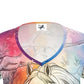 SJFS11004 Womens Horse T-Shirt=Short Sleeve-V-Neck-AOP-Rainbow Landscape
