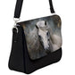 Handbag-Shoulder Bag with Back Zipper-Shoulder Bag with Back Zipper-White Horse-Smoky Black