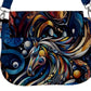 Handbag-Shoulder Bag-Saddle-Horse-Blue-Black-Gold