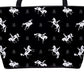 Handbag-Shoulder Bag-Canvas-Tote-Zipper-Large-Black-Horse-Dressage-Horse Show Grooming Supplies-