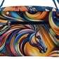 Handbag-Multifunction Bag-Buckle-Horse-Colorful-Blue-Red-Orange