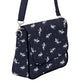 Handbag-Shoulder Bag-Canvas-Back Zipper-Blue-Horse-Dressage