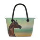 Handbag-Ziptop-Bay Arabian-Green Brown