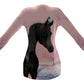 Cardigan-Women's-Pockets-Single Button-Bay Arabian-Pink White Brown-Snowy Field